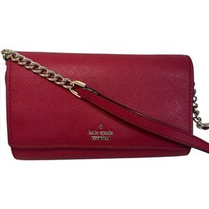 Kate Spade EUC Red Saffiano Leather Cedar Street Cami Convertible Crossbody